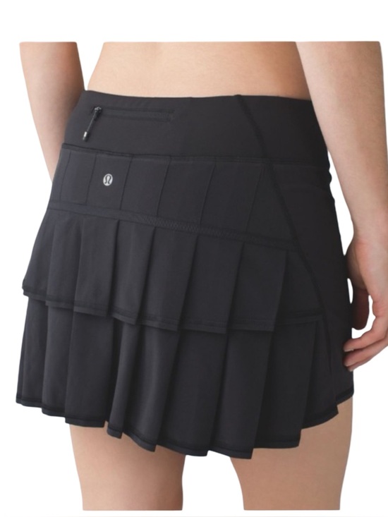 lululemon athletica Pants - LULULEMON Black Pacesetter Skort Skirt Running Activewear Size 8 Tall